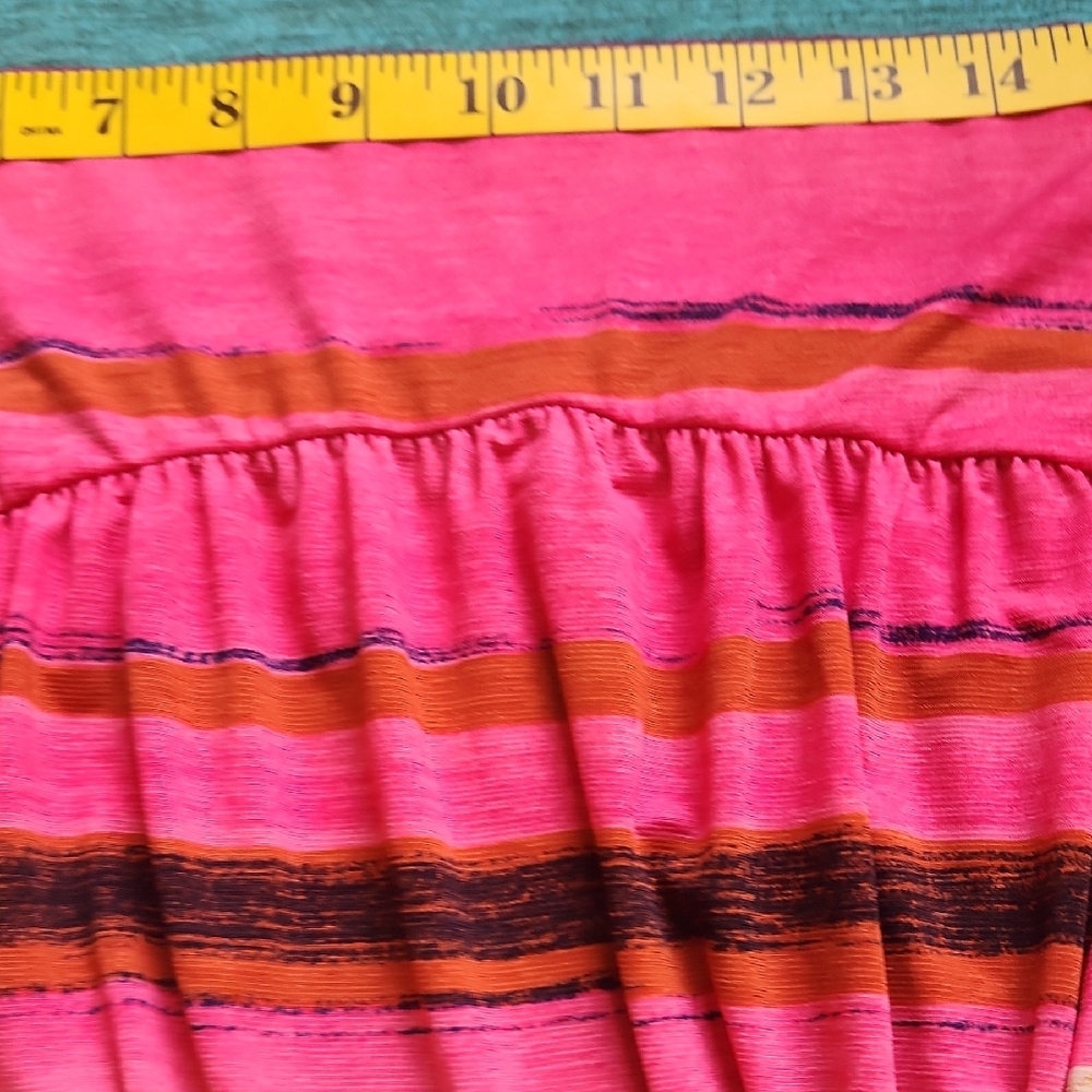Striped Pink & Multicolor Short Sleeve Mini Dress SO FUN😎🌞 - Picture 6 of 8